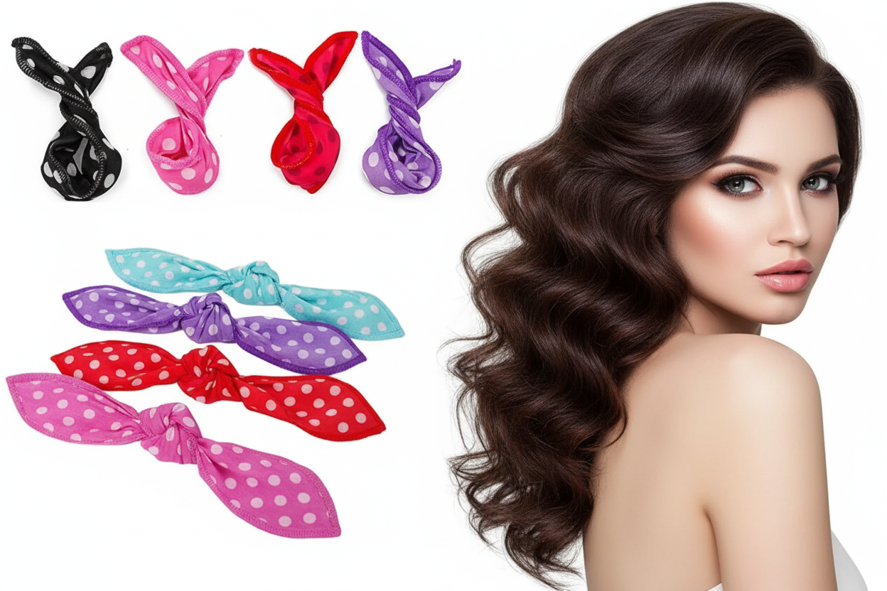 10-Pack DIY Hair Curler Foam Pillows - Heatless Overnight Curls, Soft Sleep Styling Rollers