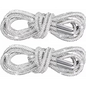 Glittering Rhinestone Shoe Laces - 4 Pack Metal Loop Decorative Laces for Sneakers, Boots & Hoodies