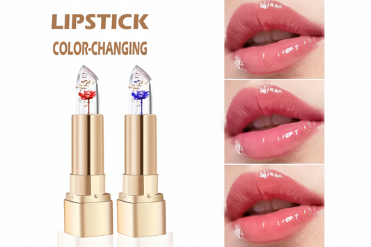 Title: 2 Piece PH Color Changing Lipstick Set - Clear Jelly Lipsticks