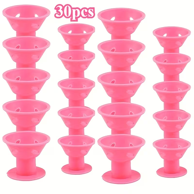 Heat-Free Mushroom-Shaped Curling Tools,30 pcs