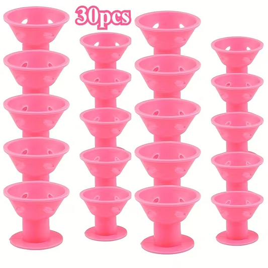 Heat-Free Mushroom-Shaped Curling Tools,30 pcs