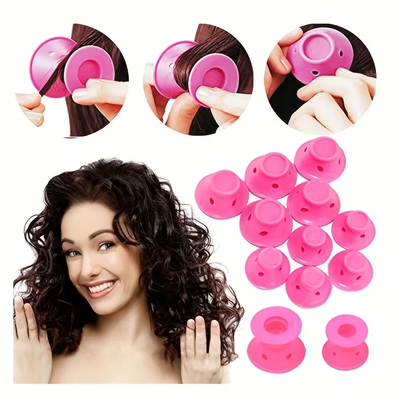 Heat-Free Mushroom-Shaped Curling Tools,30 pcs
